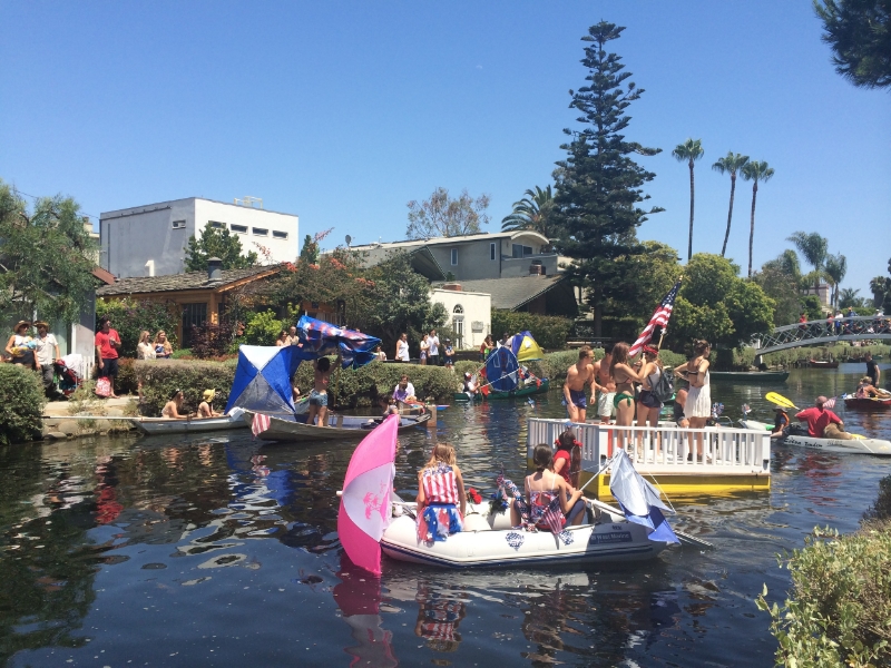 Fourth Of July Fun On The Venice Canals