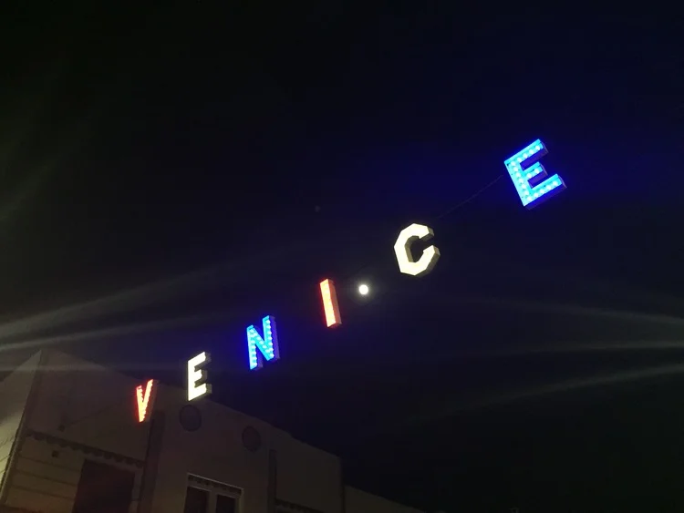 Venice Sign Lighting and 111th Birthday