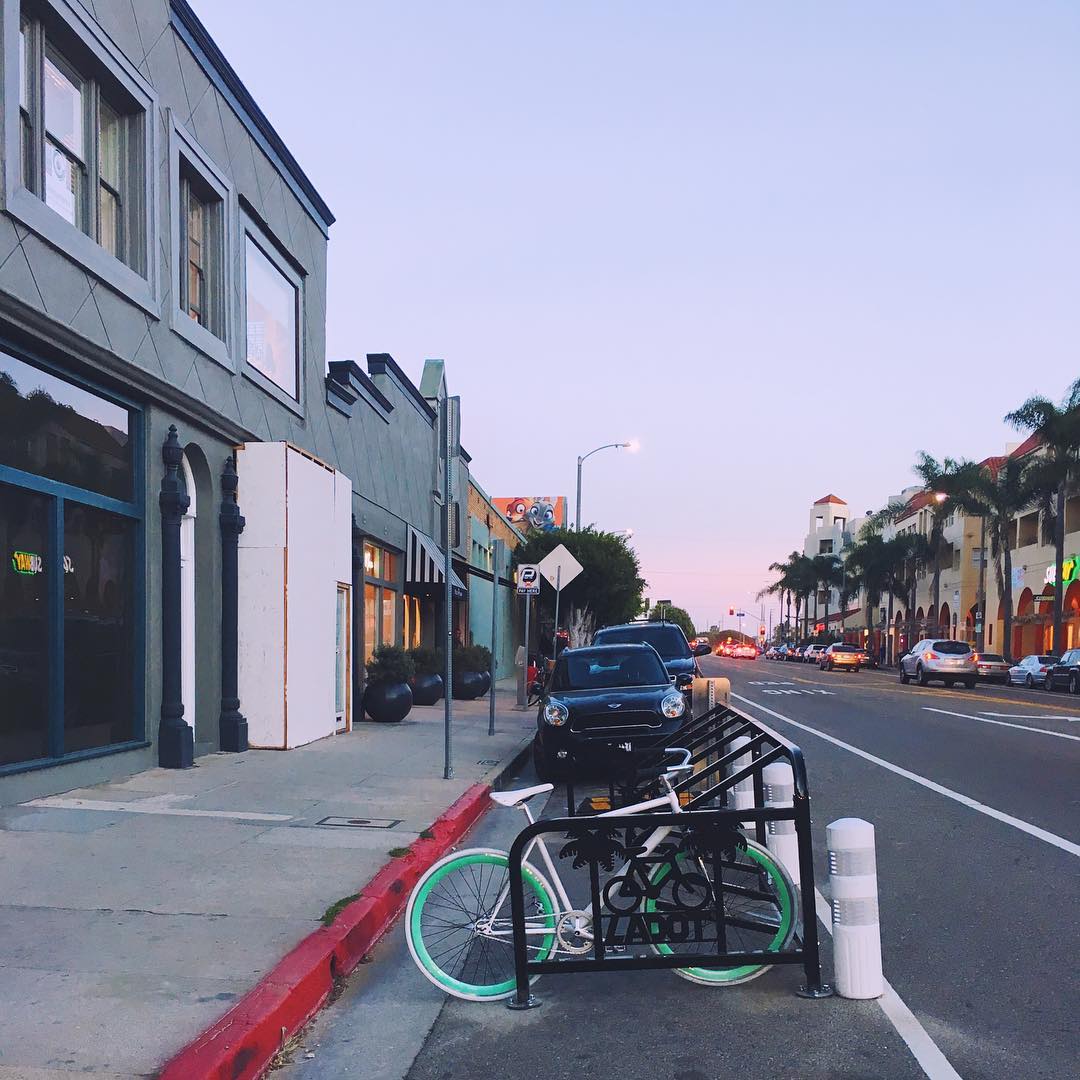 New bike corral outside the soon-to-come Chez Tex on Main Street. ( Photo by @cheztex )