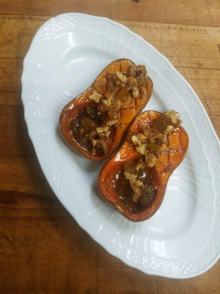 Roasted butternut squash with honey and walnuts. ( Photo by The Tasting Kitchen )