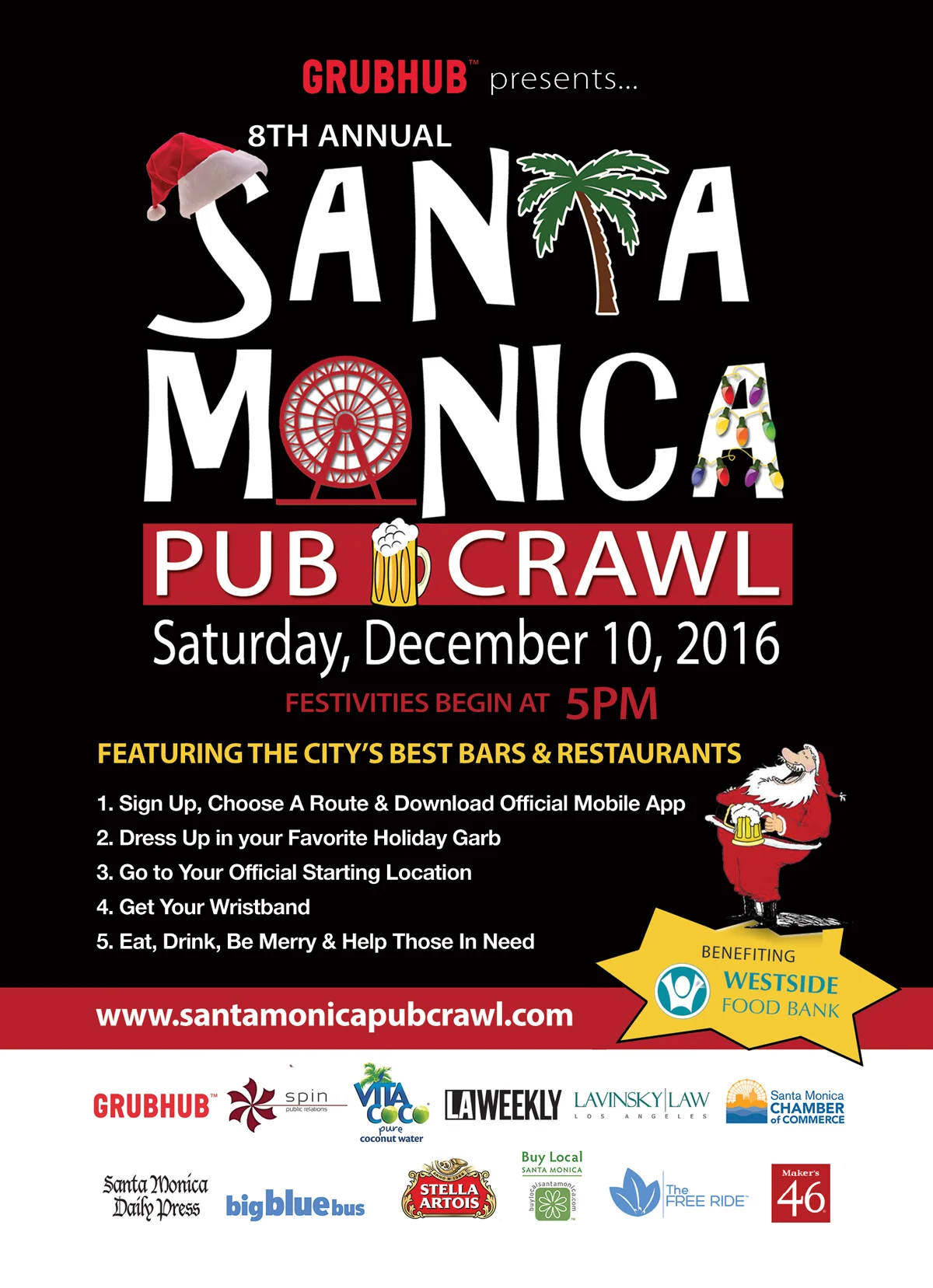 8th Annual SANTA Monica Pub Crawl