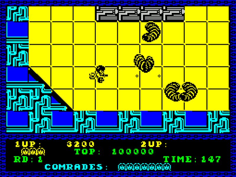 Pew-pew! Die, ugly slug-things!