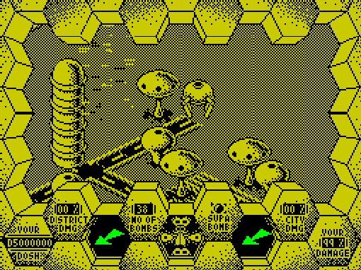 That shatter of pixels is an exploding insect. The only good bug is a dead bug...