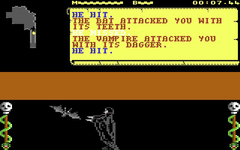 Hang on... what's a vampire doing attacking with a dagger? That's cheating!
