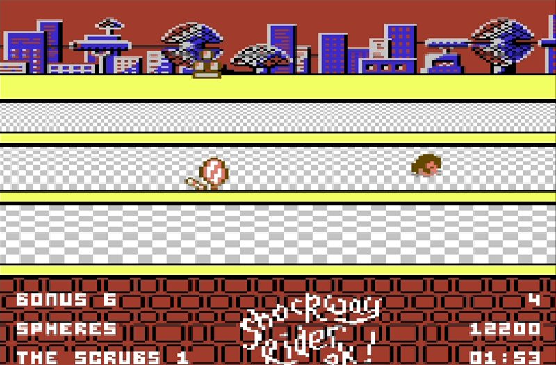 In the heat of battle, player one has lost his head.