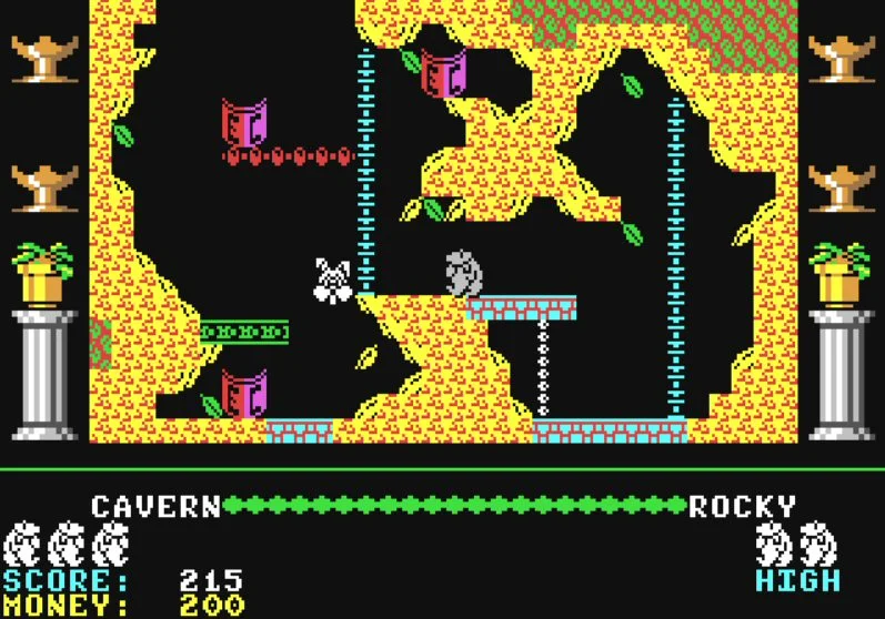 Nothing says “British platform game” more than a floating disembodied rabbit’s head.