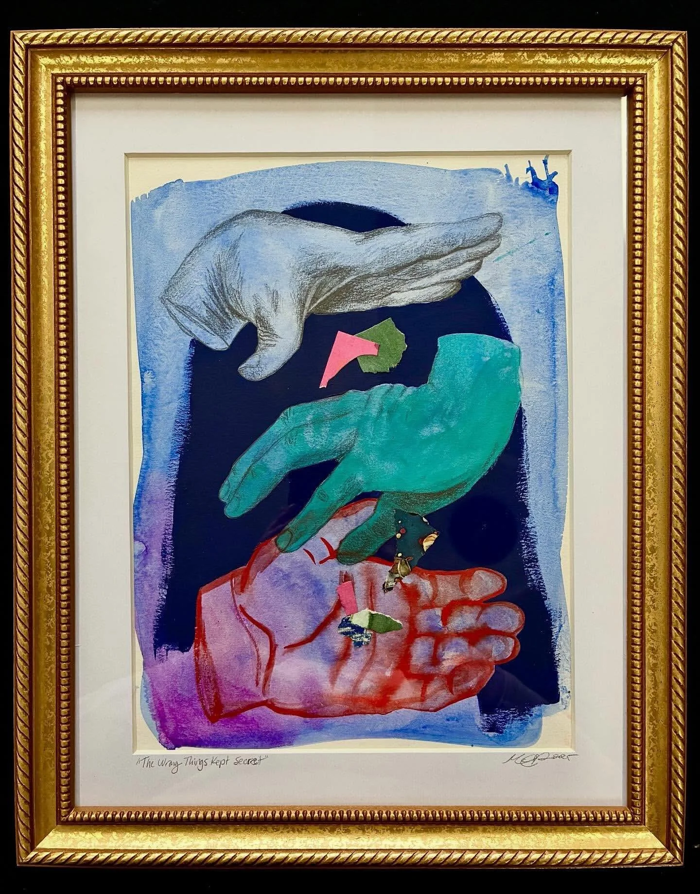 I&rsquo;ve been collecting vintage frames to experiment with different ways of displaying my work, and it has been so enjoyable!! Several pieces that I&rsquo;ll have available in this year&rsquo;s MCAD Art Sale @mcadedu will have unique framing like 