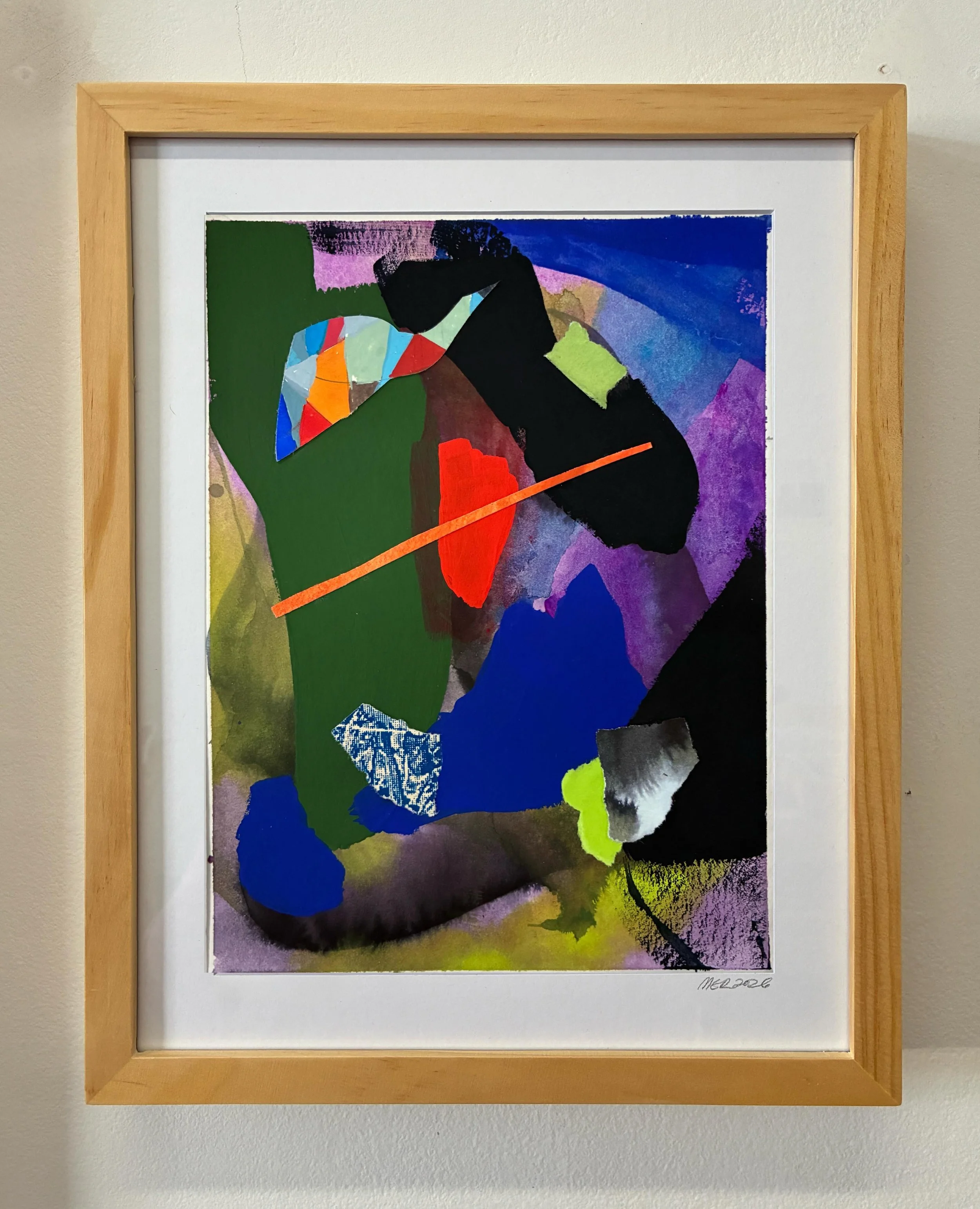 Available ✨
&ldquo;Your Own Way&rdquo;
acrylic, watercolor and collage {cut from unfinished paintings and screen prints} on watercolor paper
6in x 8in art in 9in x 11in wood frame 

Shop link in bio 
rubensteinstudio.com/art-shop-online/p/your-own-wa