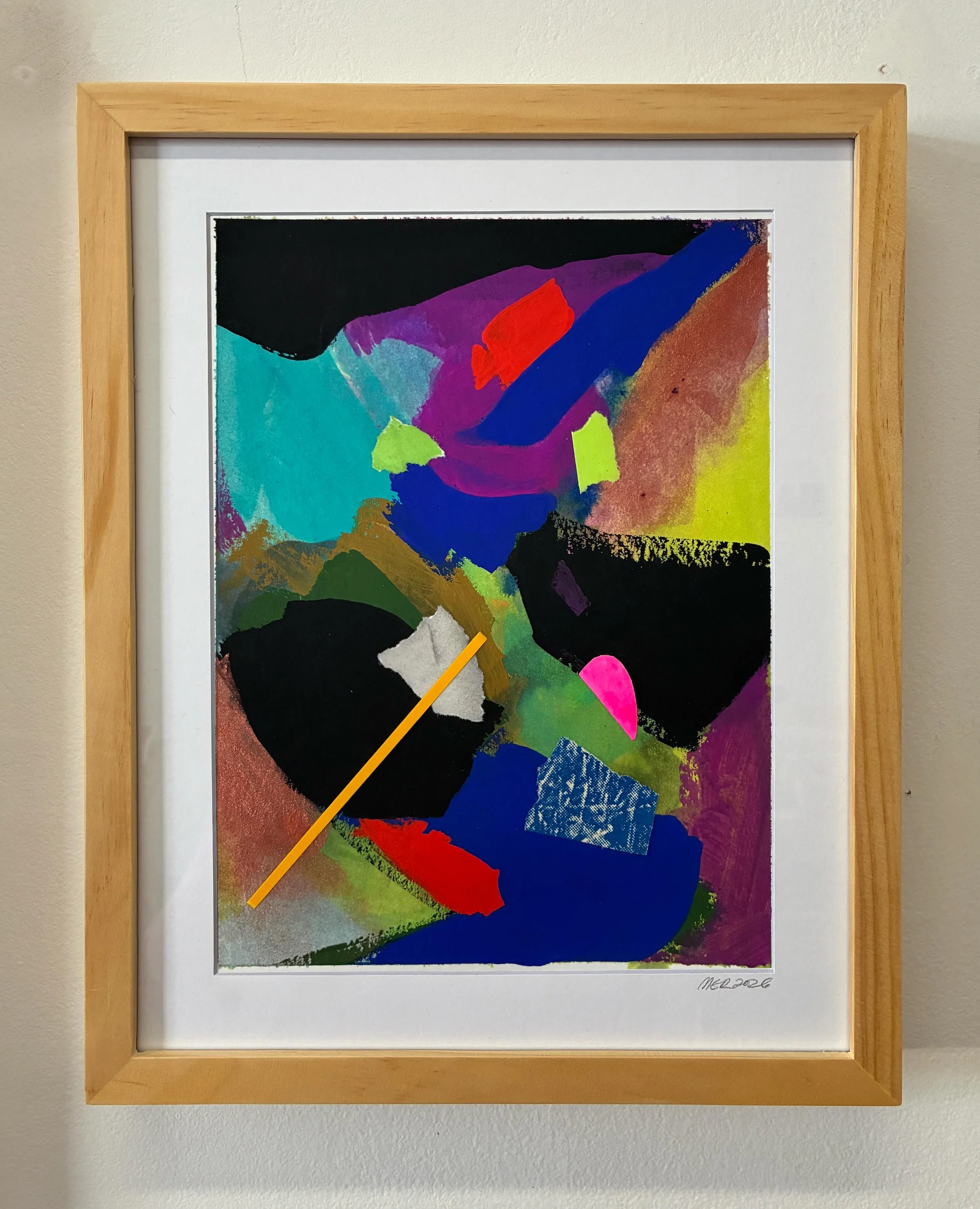 Currently available and ready to adorn your wall ❤️

&ldquo;No Regrets&rdquo;
acrylic, watercolor and collage {cut from unfinished paintings and screen prints} on watercolor paper
6in x 8in art in 9in x 11in wood frame 

Link in bio 

https://rubenst