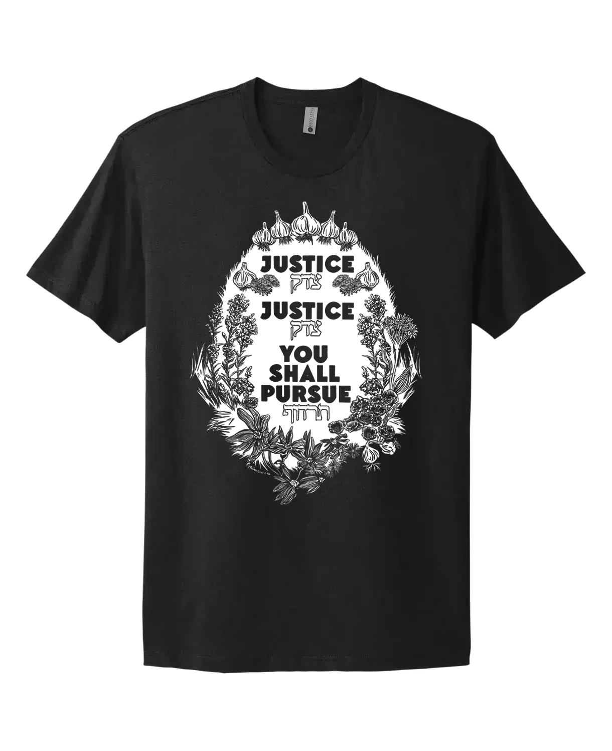 *PREORDER* “Justice Justice You Shall Pursue" regular fit t-shirt in black