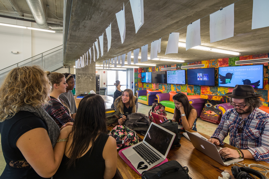  Spaces are flexible and promote interaction and connection among students and faculty. 