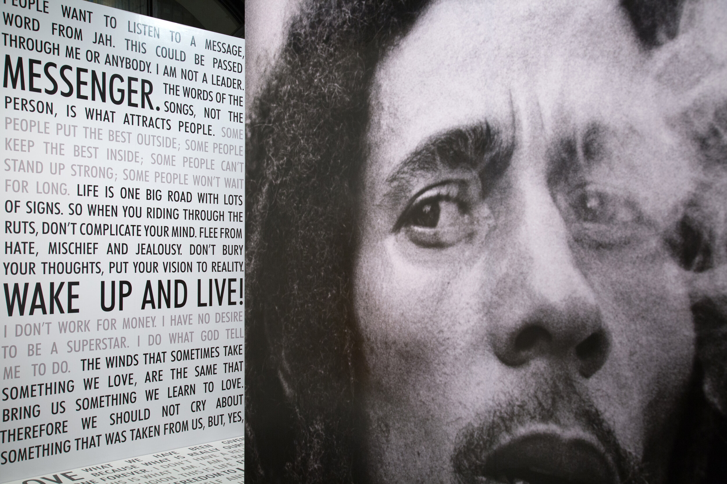 Bob Marley Messenger Exhibit