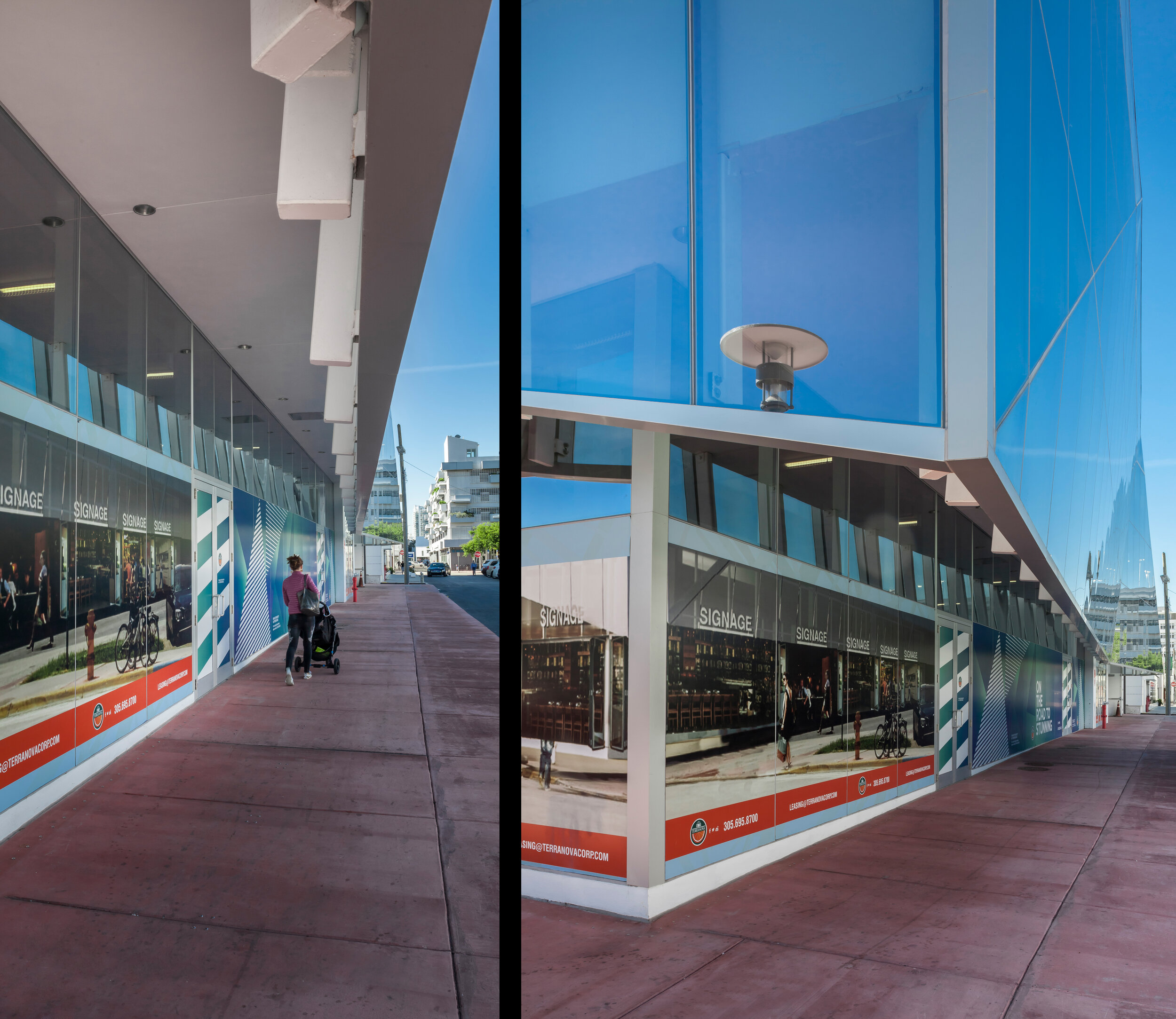 A national retail brand occupies the majority of the building. Finer-grained retail shops at street level will engage the pedestrian experience. Recessed storefronts create an overhang that protects from rain and sun.  