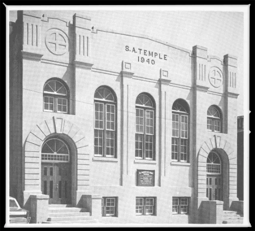 SA Temple, 1942, original site on Springdale Street
