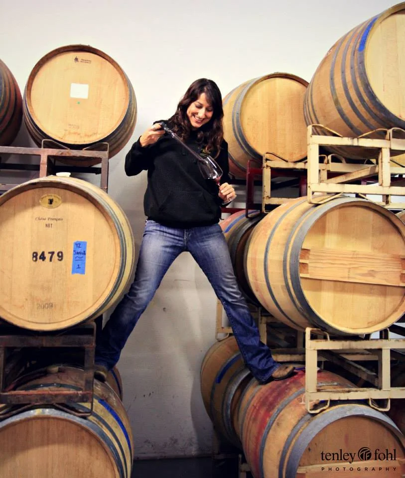 ARTISAN WINE MAKER Turiya Wines are handcrafted by Angela Soleno at her winemaking facility in Lompoc, where she invites customers to sample wines from the barrel. PHOTO COURTESY OF TENLEY FOHL PHOTOGRAPHY