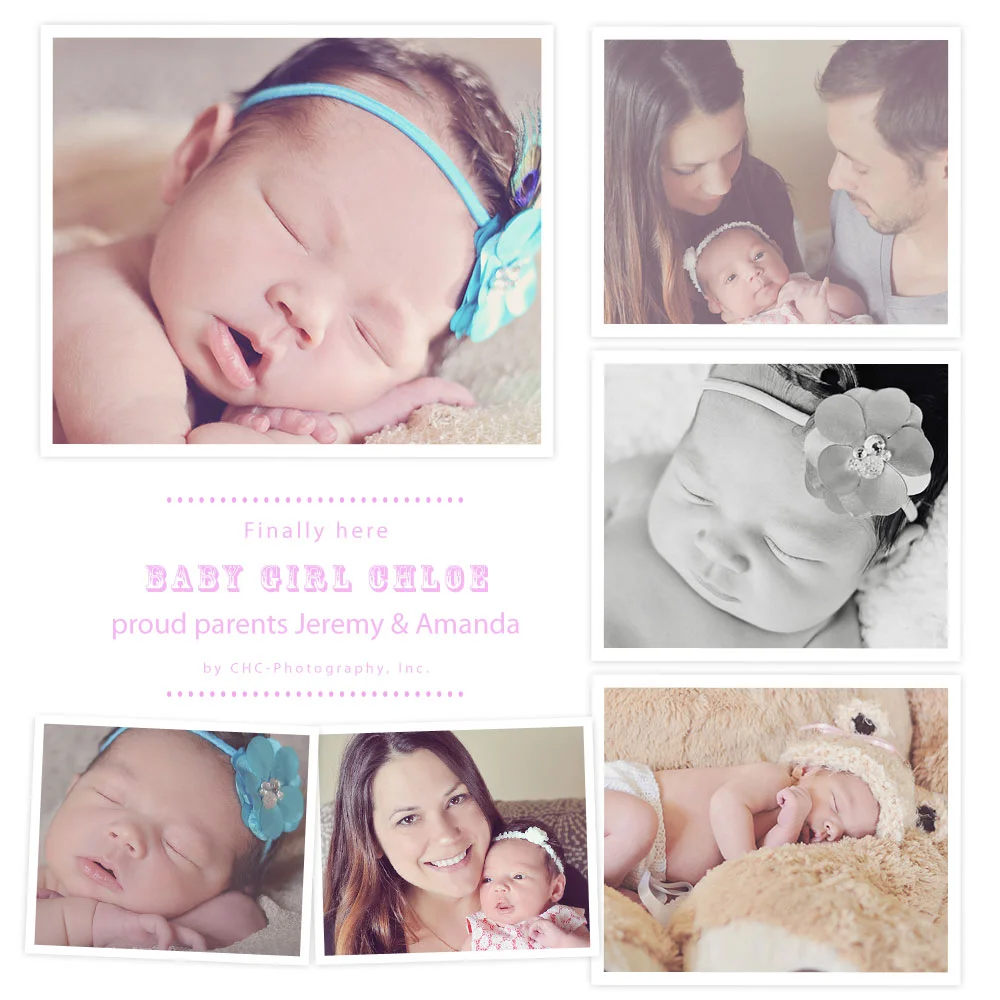 So excited to meet baby Chloe! She was such a doll and not fussy at all!