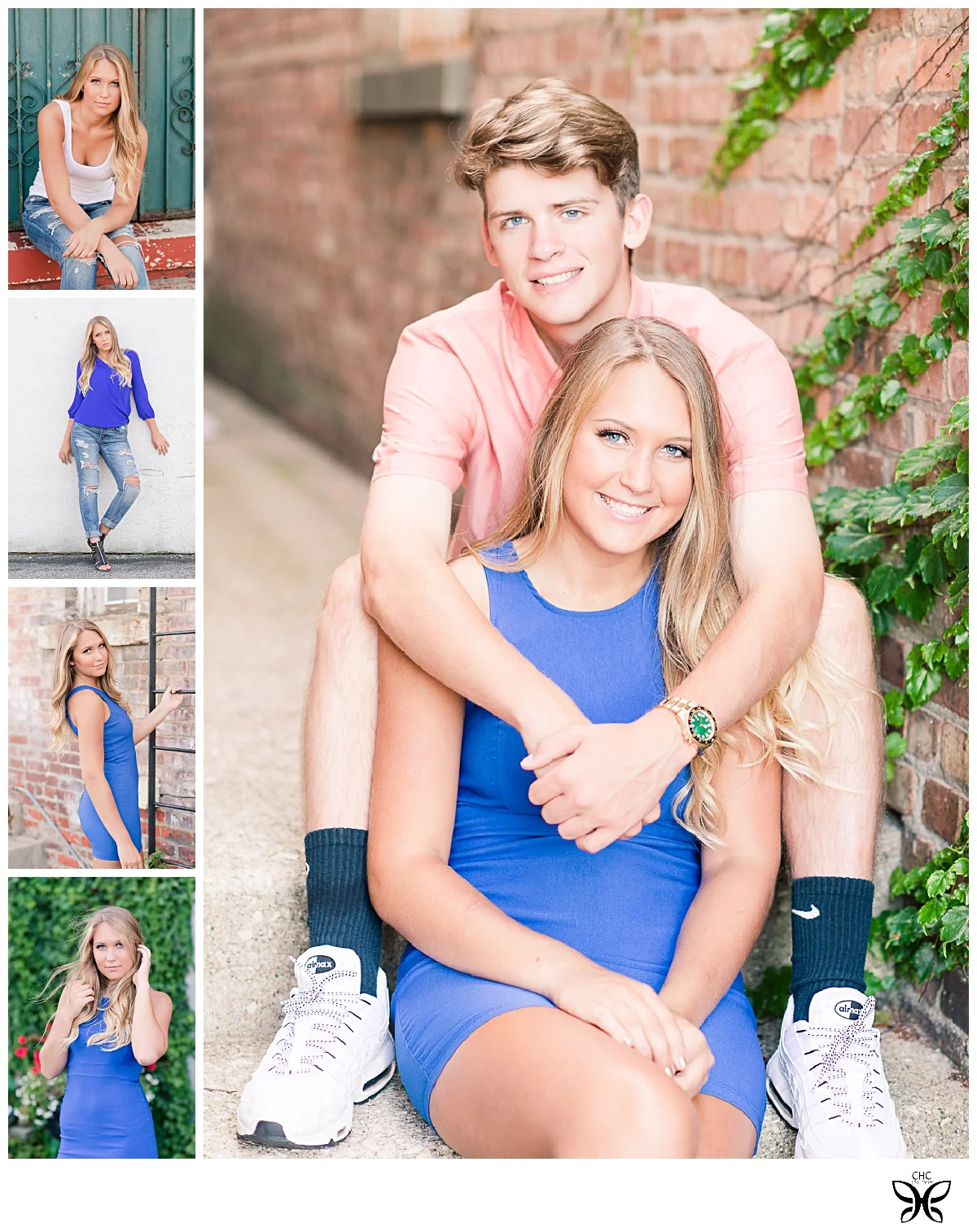 We had so much fun around town in Crown Point...Valerie and her handsome brother George.