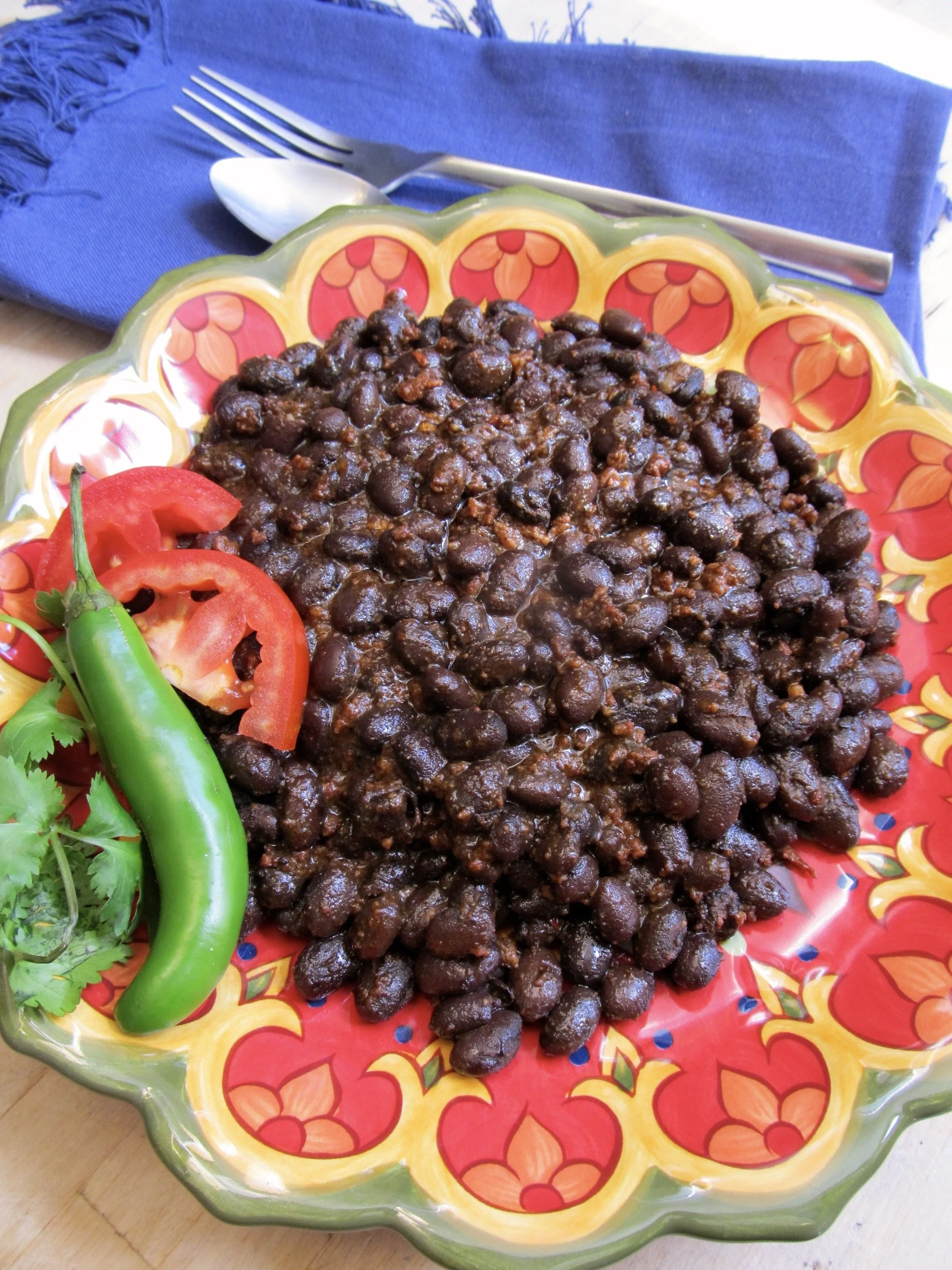 Black Beans with Chorizo 