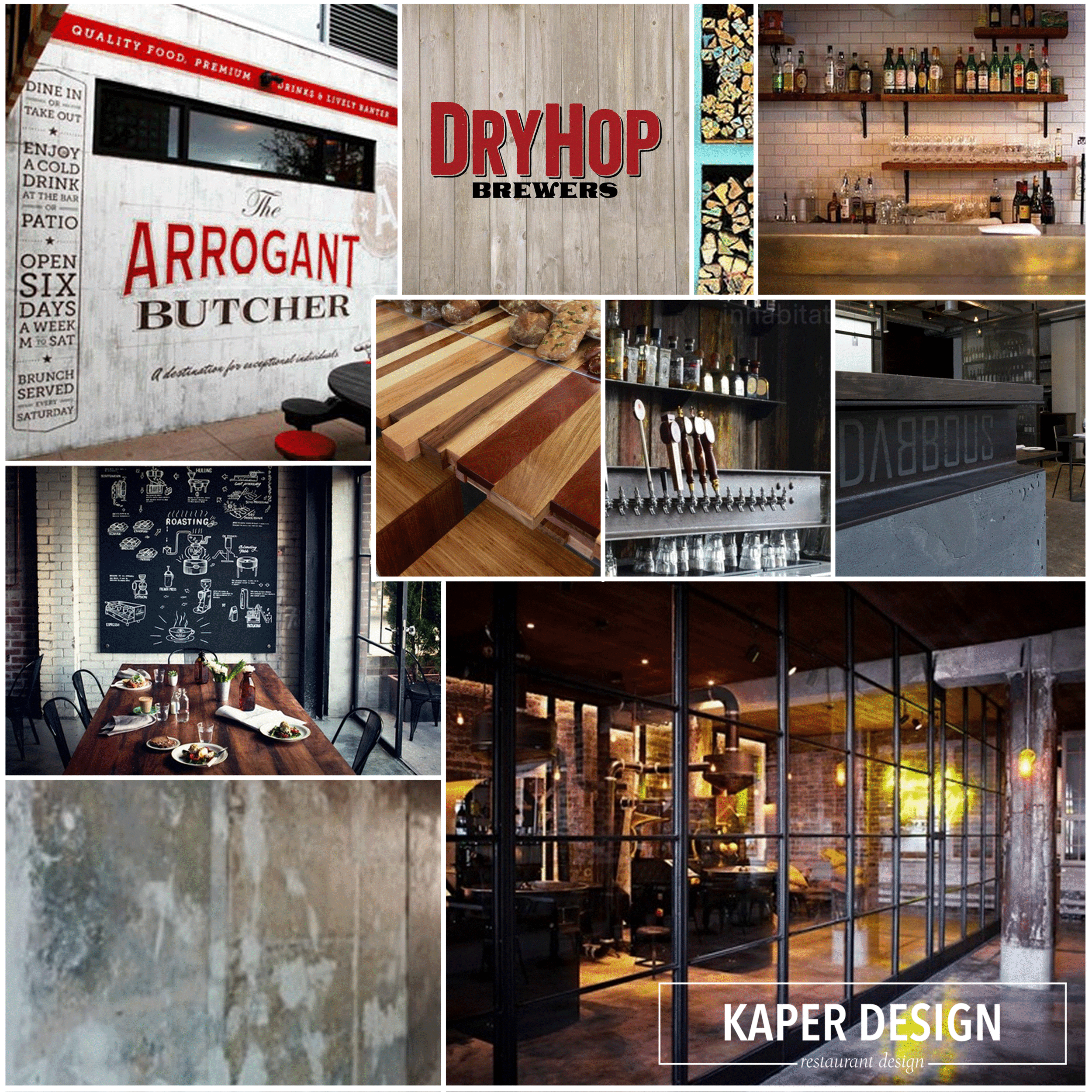 Design direction for DryHop Brewers 