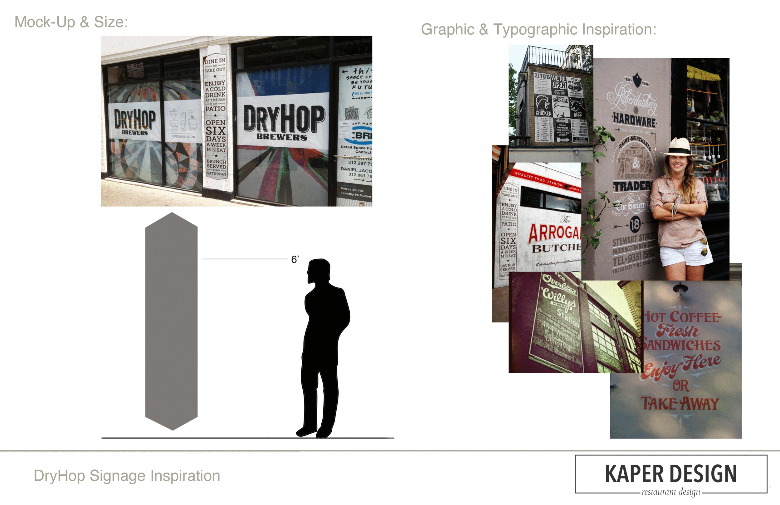 Custom exterior sign inspiration and direction