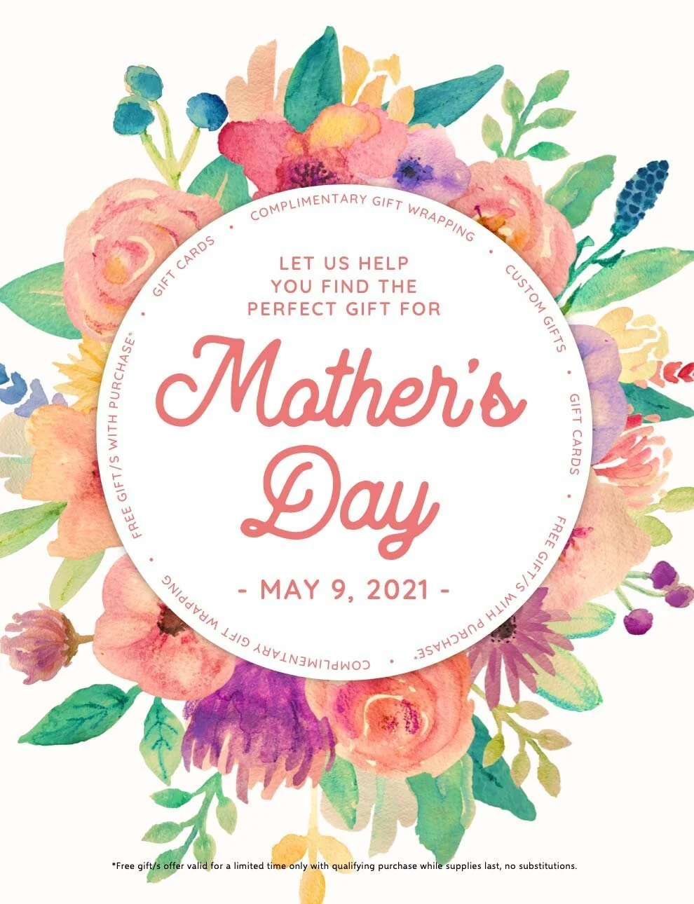 Happy Mother's Day! FREE Full-Size Beautifying Body Moisturize with Gift Card Purchase