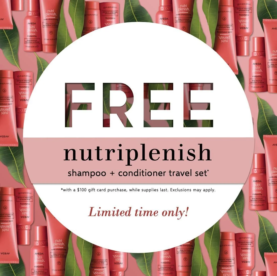 FREE Nutriplenish Shampoo + Conditioner Travel Set with Purchase