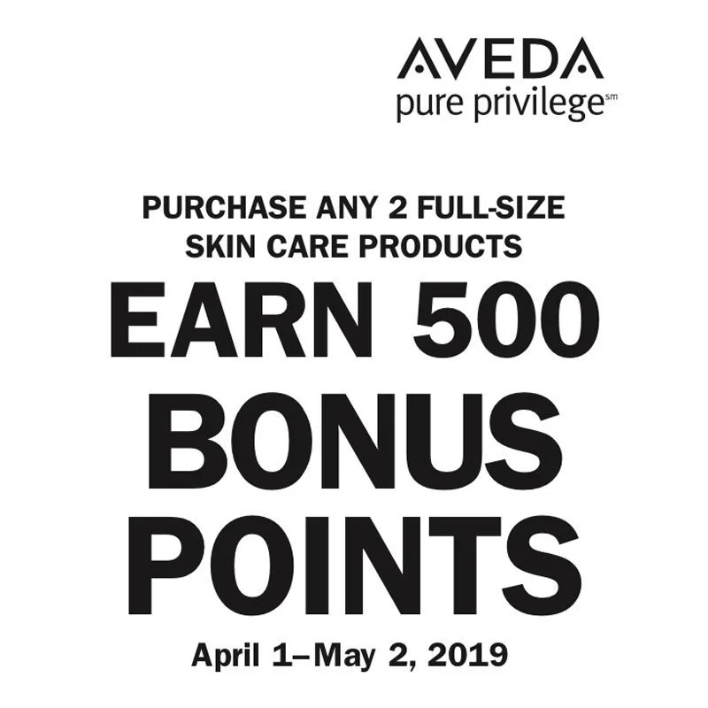 Purchase 2 Skin Care Products to Earn 500 Bonus Points