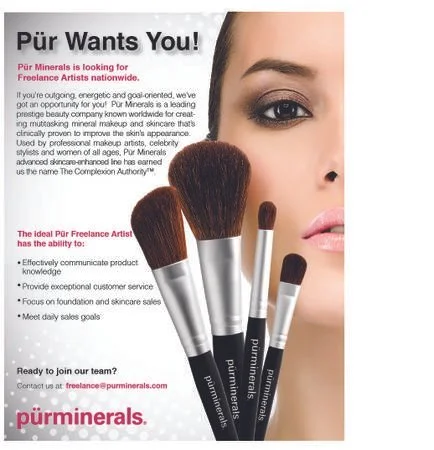Pür Minerals is Looking for Local Freelancers