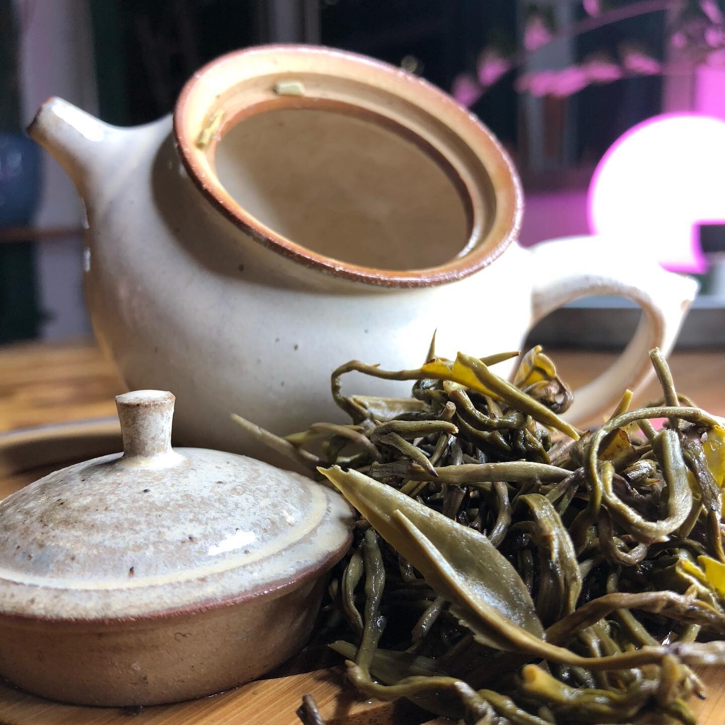 A bit of warm water undoes the work of hand-rolling these beautiful Jasmine Pearls. Our newly arrived Imperial Grade Jasmine Pearls from Yunnan.