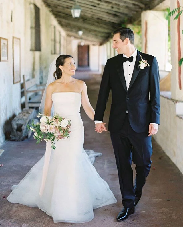 Walking into the weekend like .. ✨💪🏼 a double header got nothing on us! So excited for both of our amazing couples. 📷 @carliestatsky at #carmelmission #eievents #carmelwedding