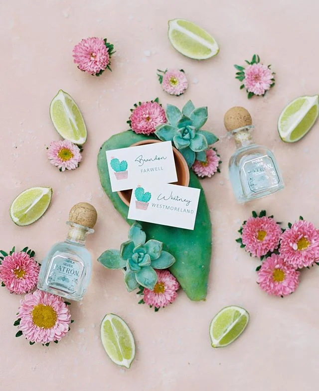 Another silly holiday but national tequila day has us dreaming of these cute minis 😗 We sourced a lot of fun props for @jen_rodriguez to play with for this Fiesta rehearsal dinner and we absolutely love how these flat lays came out 👏🏼 💃🏻 #eirent