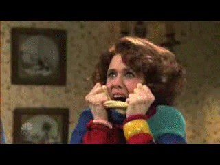 kristen wiig is TOO EXCITED. this is what too excited looks like.