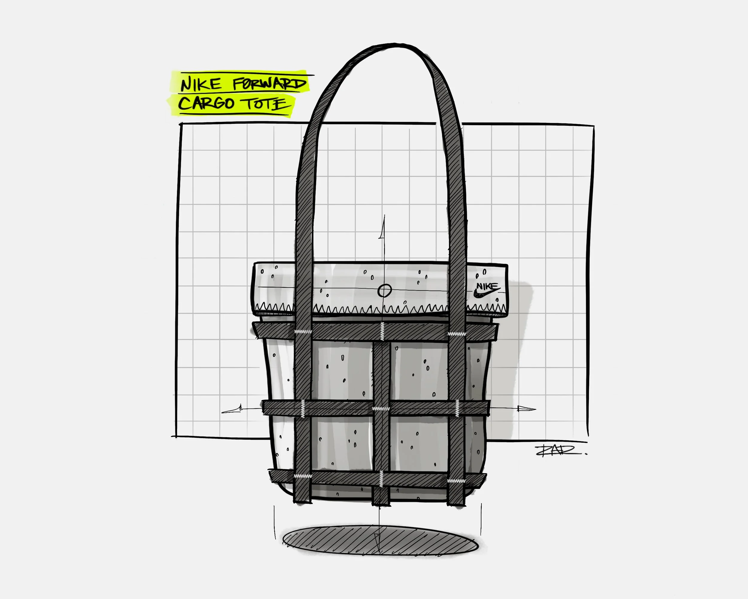 完売必須!☆Nike Sportswear Forward Cargo Tote (12L) Nike Sportswear Forward Cargo Tote (12L) Grey Sustainable