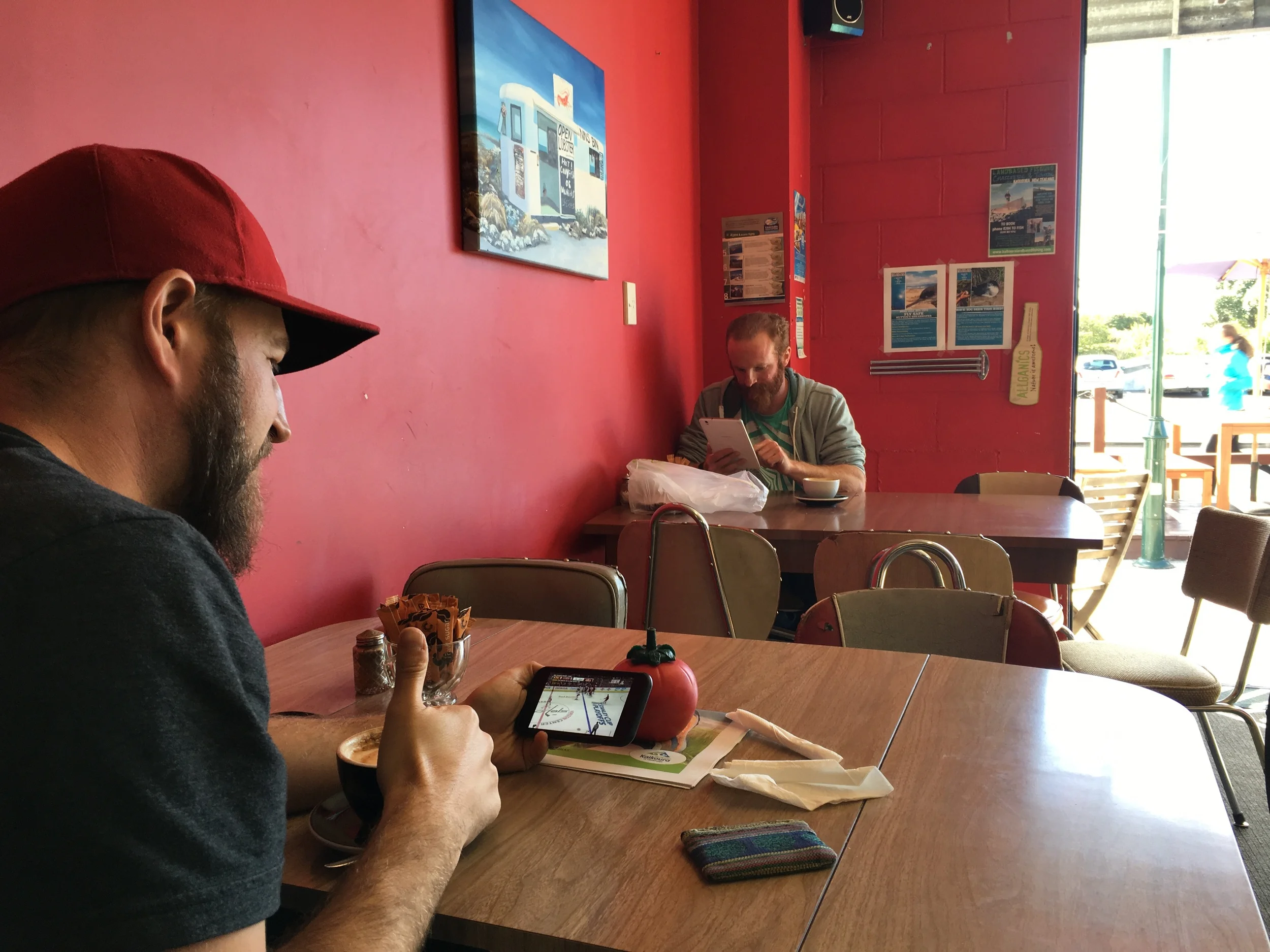 Dedicated CAPS fan in his natural strong-wifi habitat