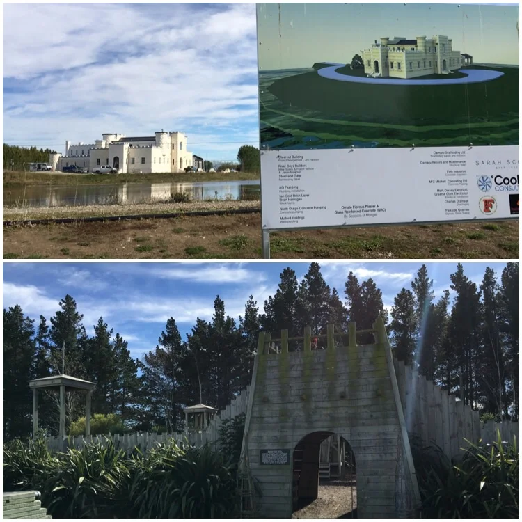 Real Castle + play castle...in which Adam pops up and yells at me, "I think you've gone far enough!!"