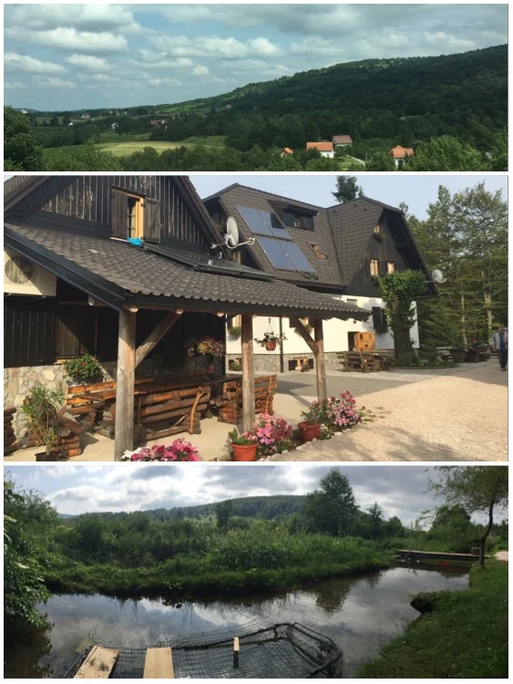 Countryside! Family Inn (called a "sobe")! Creek with Dinner!