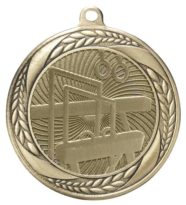 Laurel Wreath Gymnastics Medal 2.25" (Includes Ribbon)
