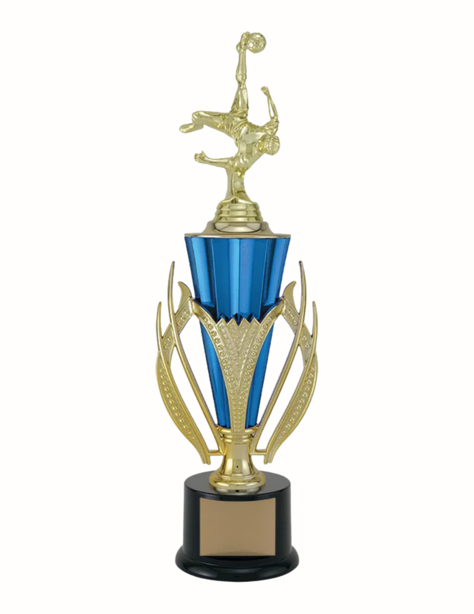 Vanguard Blue Plastic Cup- 2 Sizes, Choose Your Topper (Includes Engraving)