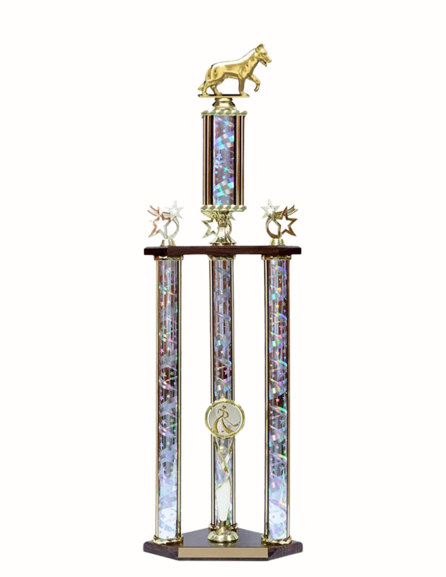 Silver Dog Trophy 30"