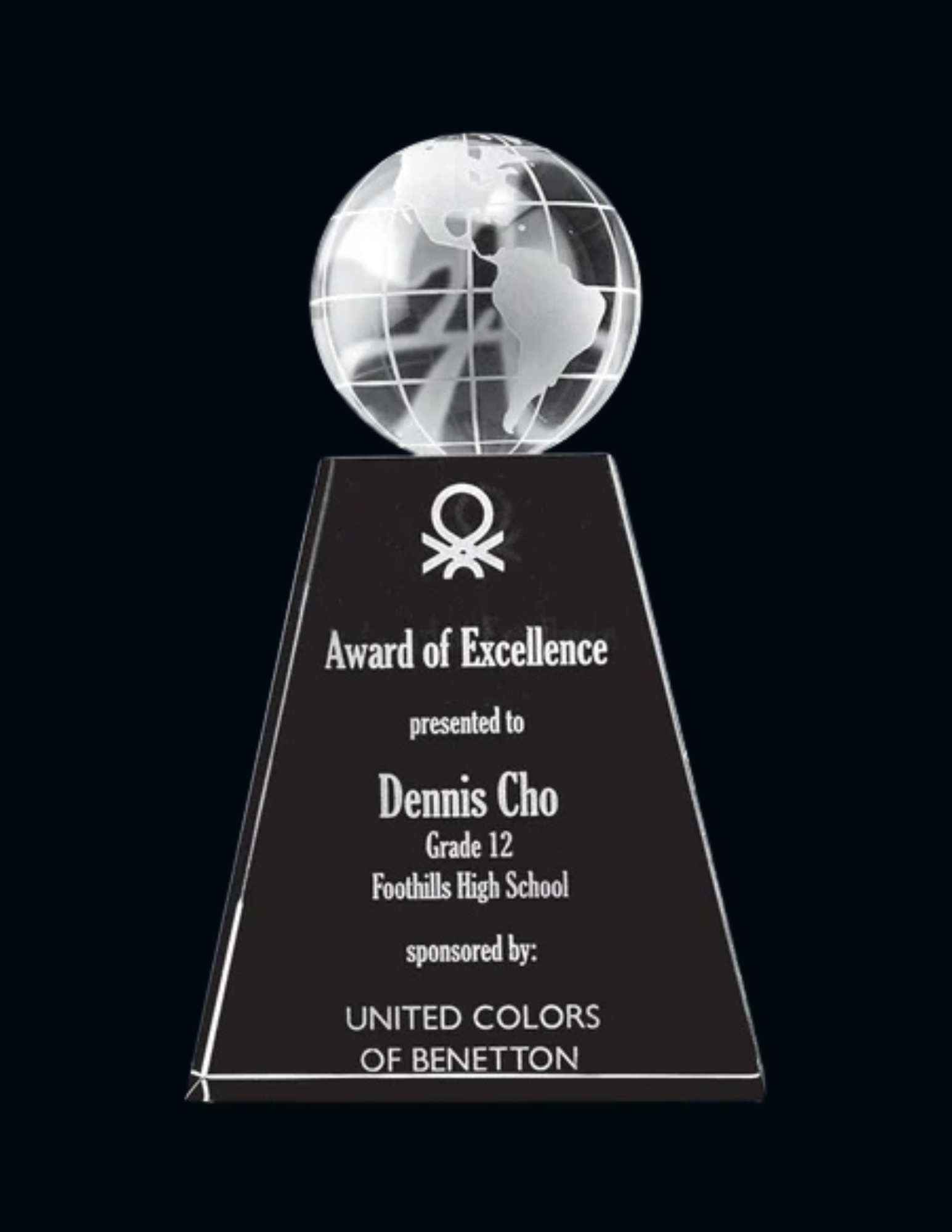 Vimy Crystal Award 6.5" (Engraving Included)