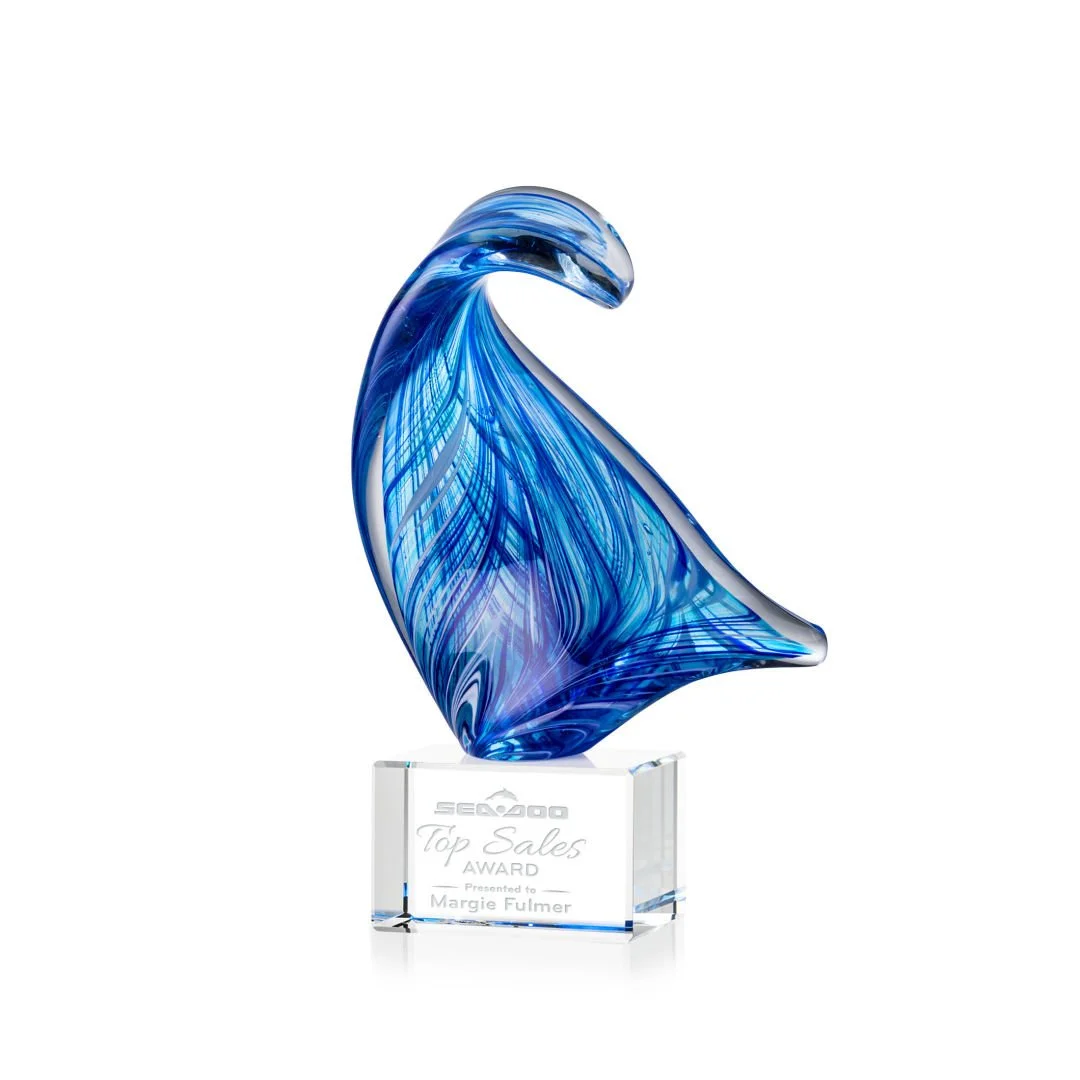 laguna blue art glass award
