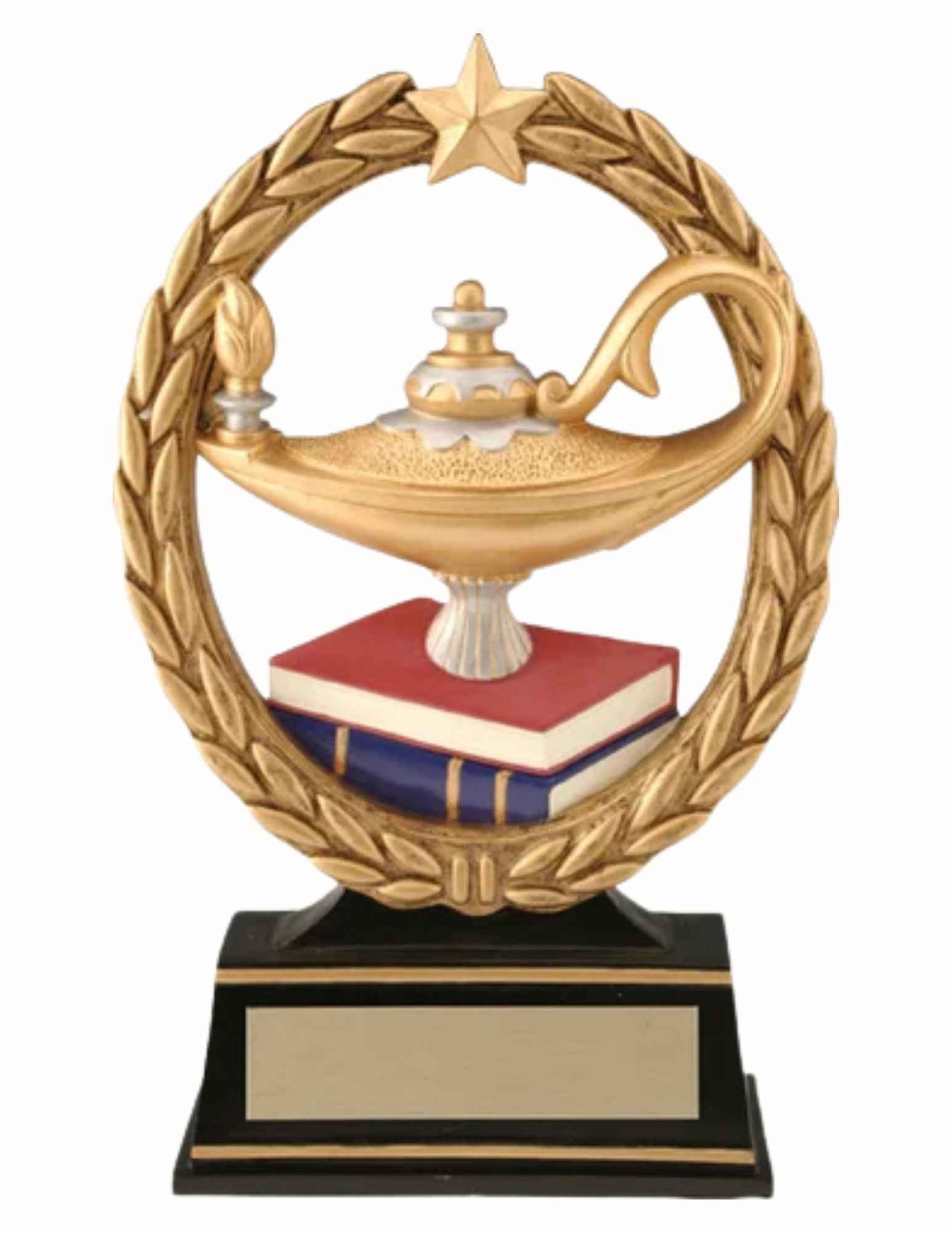 Negative Space Lamp of Knowledge Trophy