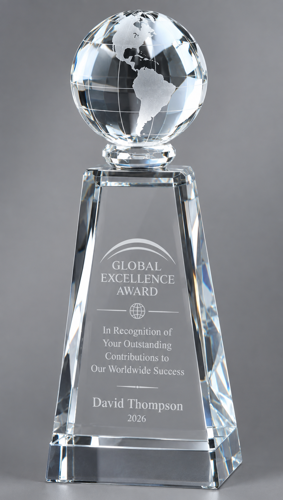 Alliance Crystal Award 7.75" (Includes Engraving)