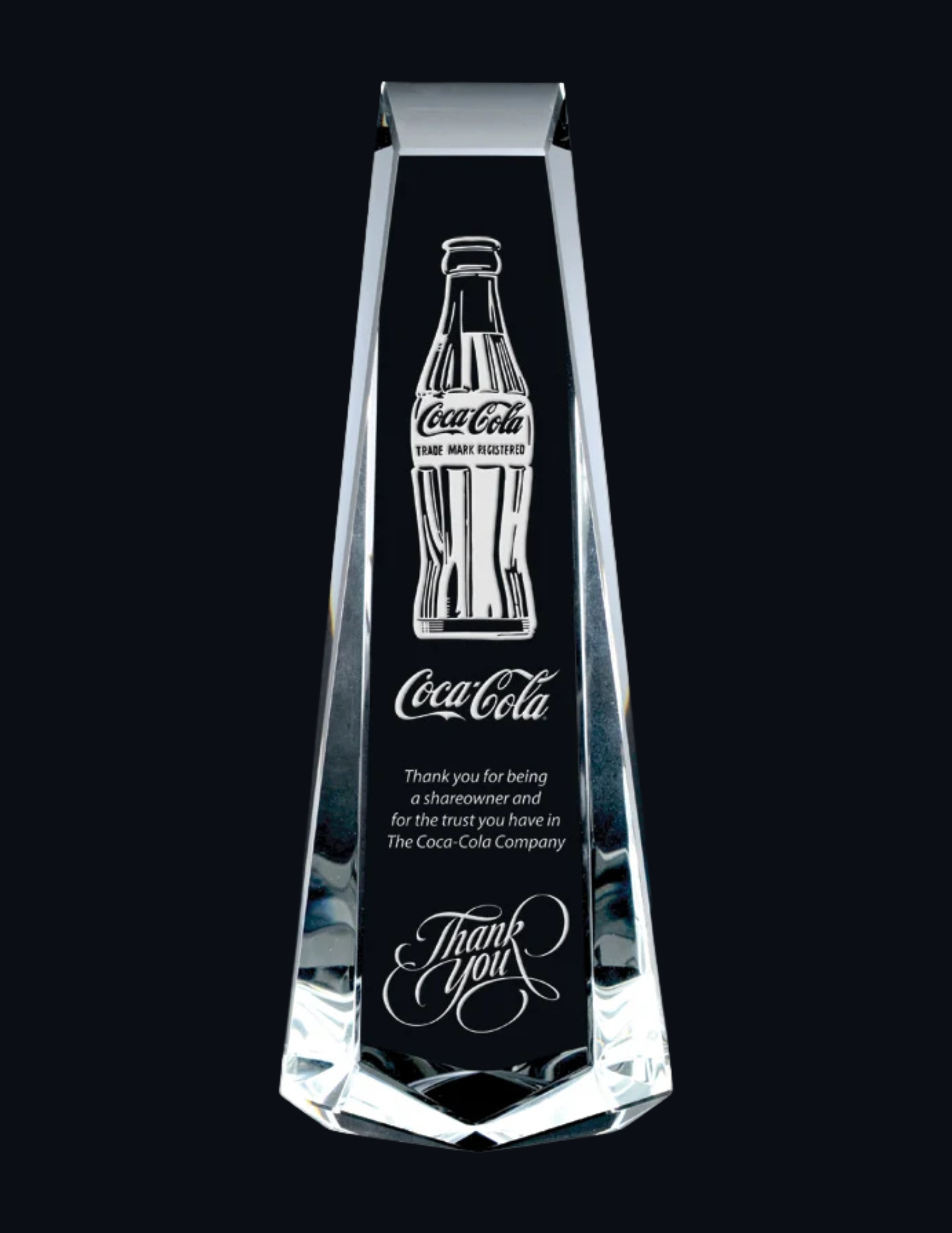Forsyth Crystal Award- 2 Sizes (Engraving Included)