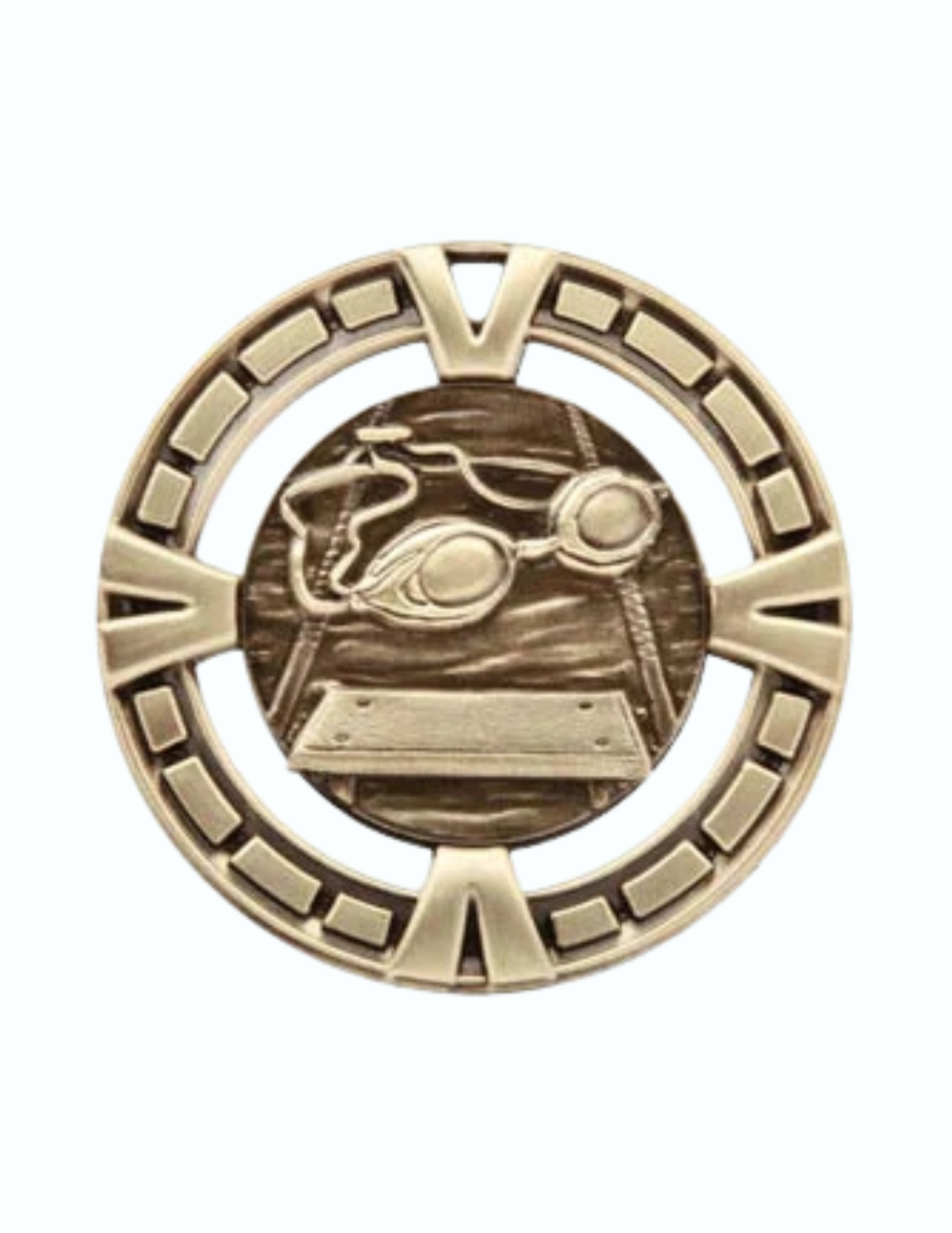 Varsity Swimming Medal 2.5" (Includes Ribbon)