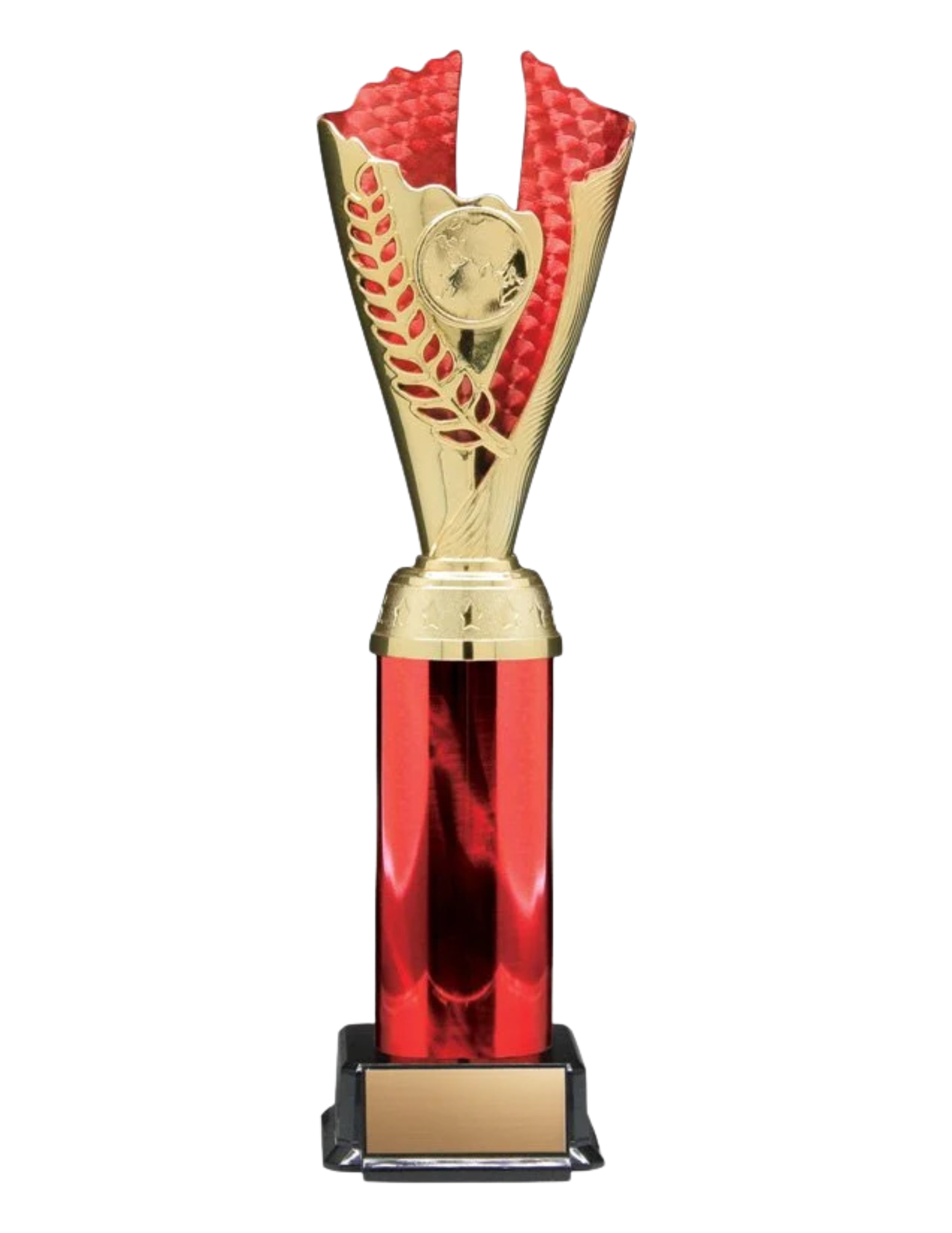 Fire & Ice Wreath Hockey Trophy- 3 Sizes, 2 Colors (Includes Engraving)