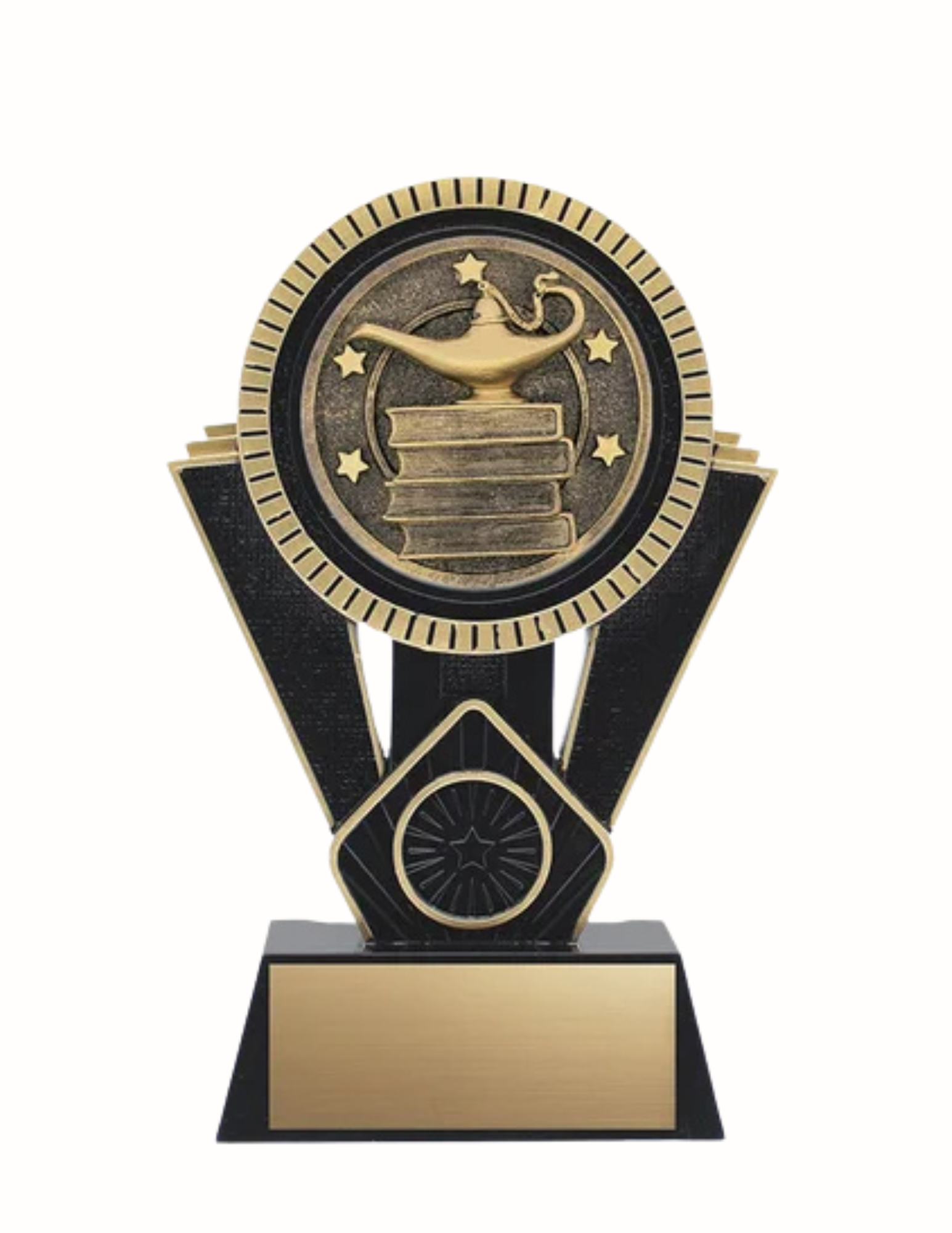 Apex Resin Academic Trophy- 4 Sizes, 2 Colors (Includes Engraving)