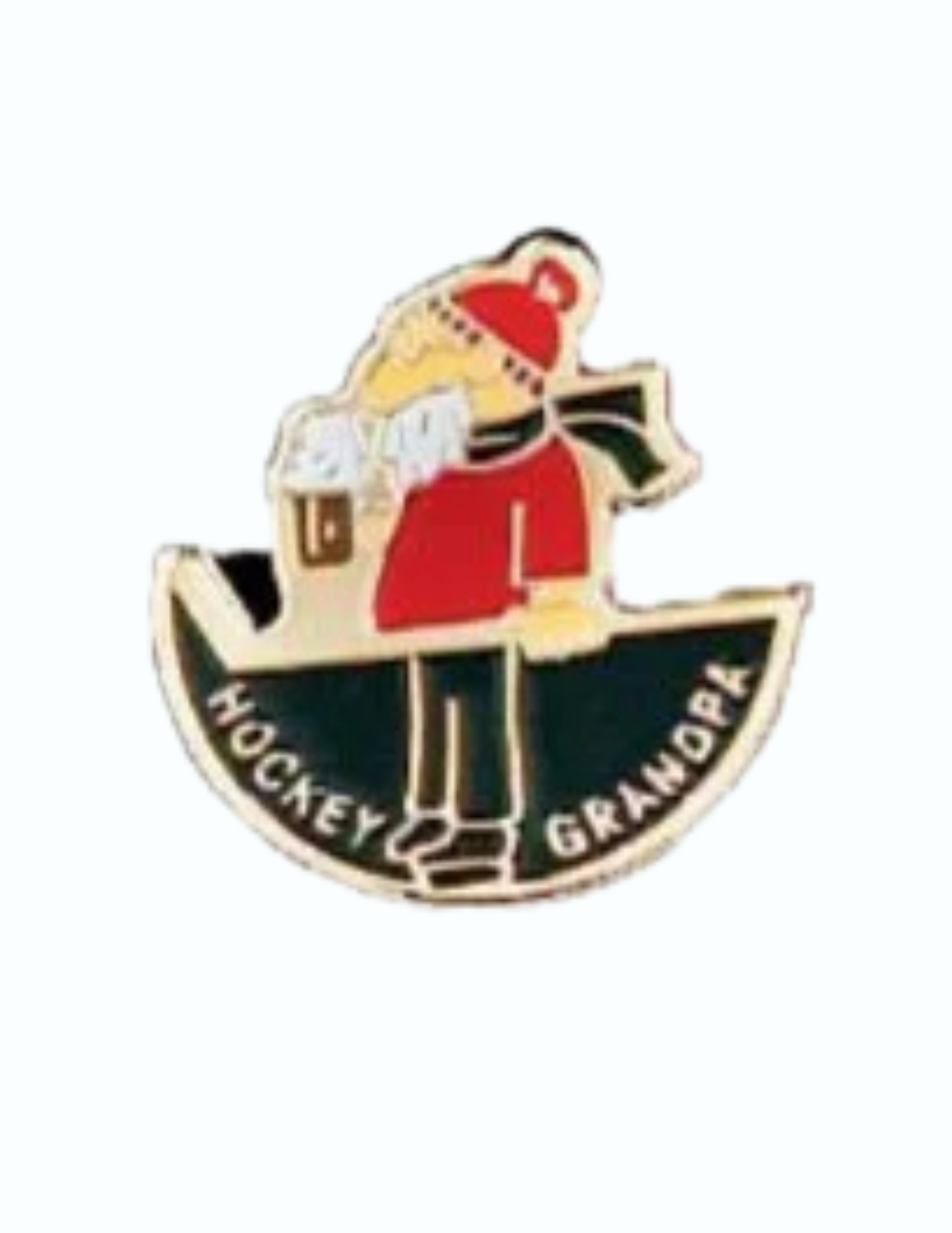 Hockey Grandpa Lapel Pin