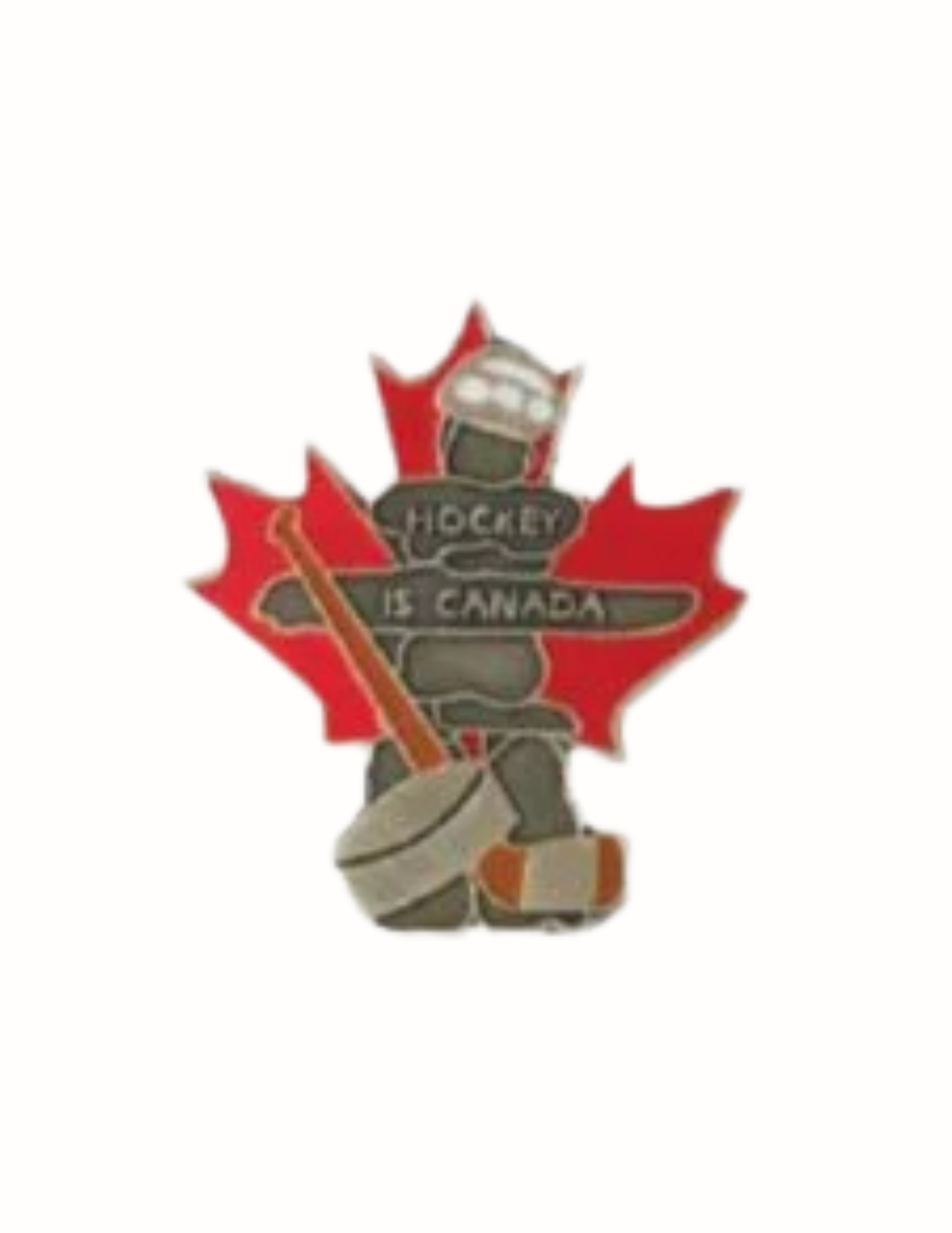 Innukshuk Hockey Lapel Pin
