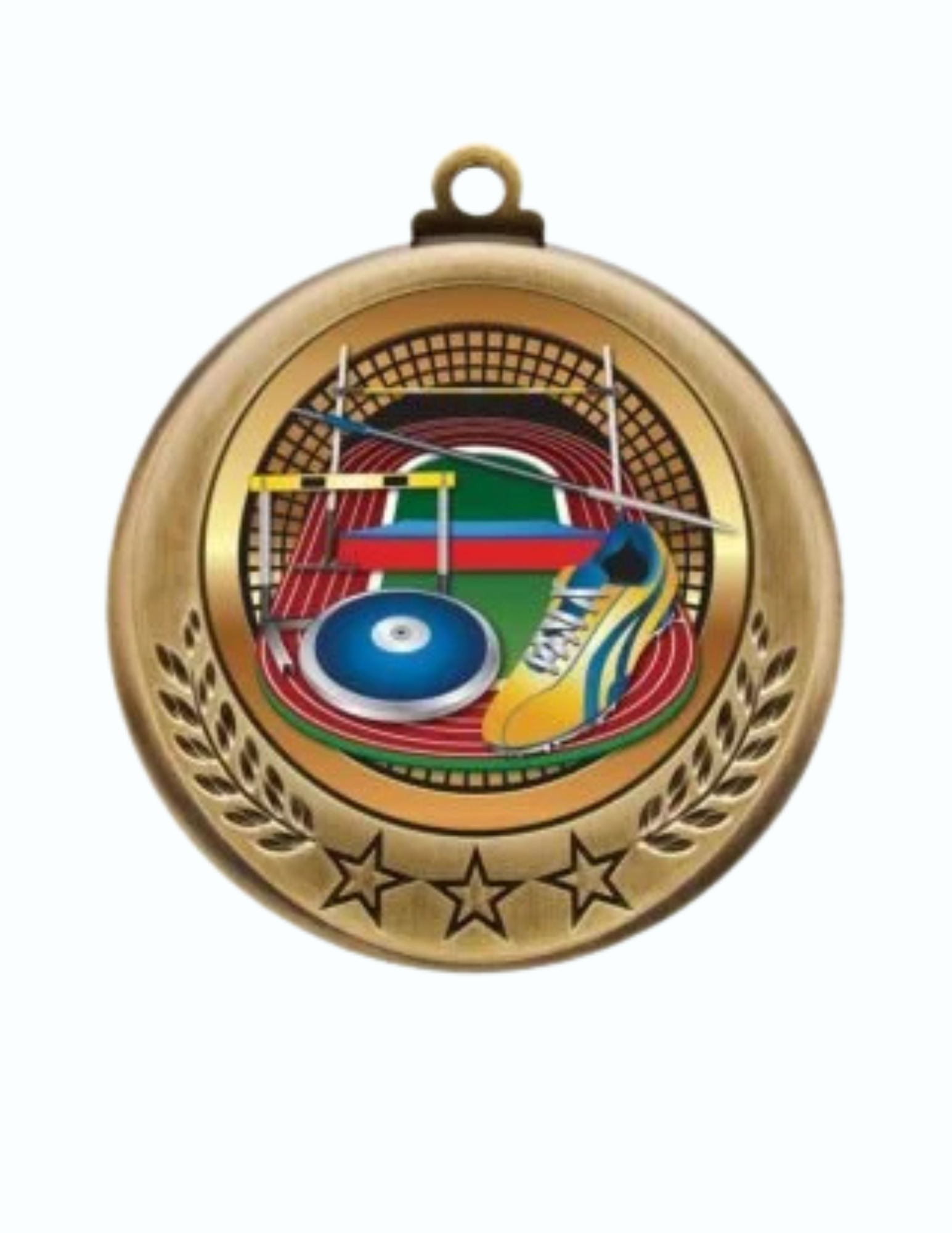 Spectrum Series Track & Field Medal- 2 sizes (Includes Ribbon)
